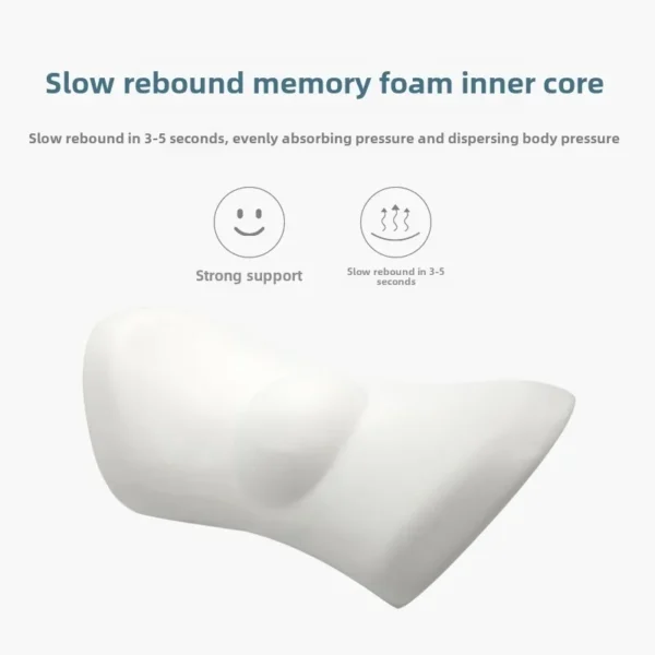Breathable Memory Cushion Interior Accessories Bed Sleeping Pillow Car Seat Waist Pillow Lumbar Support Pillow Foam Car Cushion - Image 4
