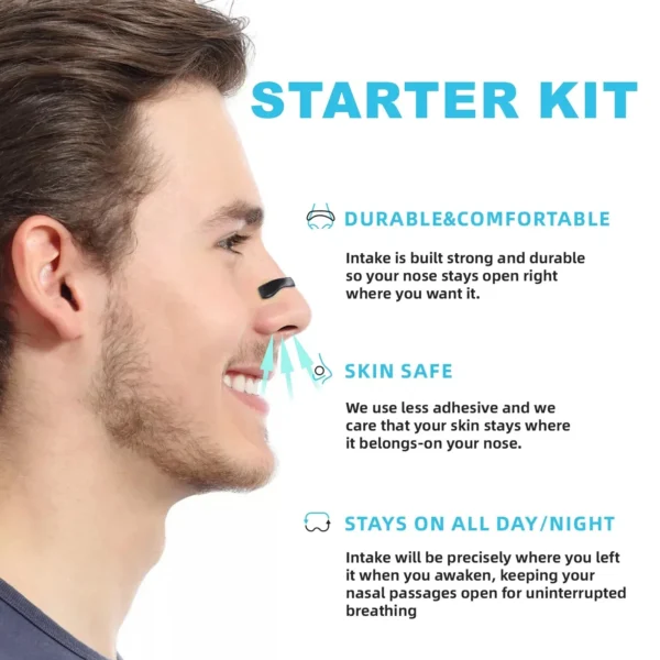 Anti-snoring Nose Clip Nasal Breathing Dilators Starter Kits Magnetic Nose Strips Increase Sports Air Intake Improve Sleeping - Image 3