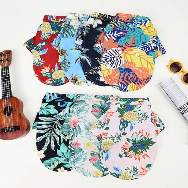 XL-5XL For Medium Large Dog Puppy Hawaii Style Cute Summer T-shirts Comfortable Shirt Pet Clothes Pet Products - Image 4