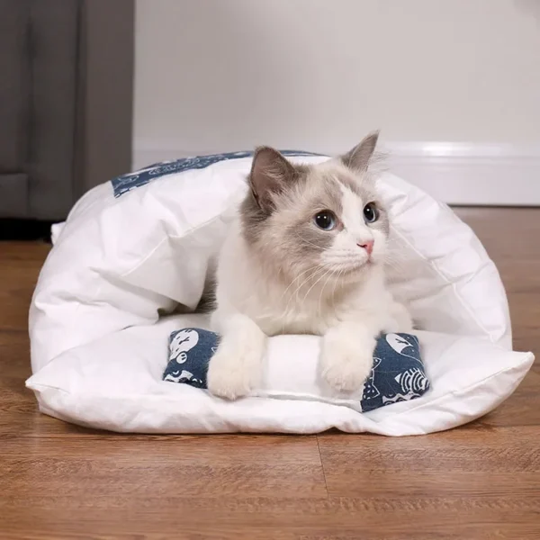 Removable Cats Bed House Home Supplies Products for Adult Cats Large Pet Dog Bed Cat's House Cave Comfortable Food Cute - Image 2